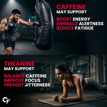 Caffeine Tablets 200mg with L-Theanine 200mg | 60 Veg Tablets