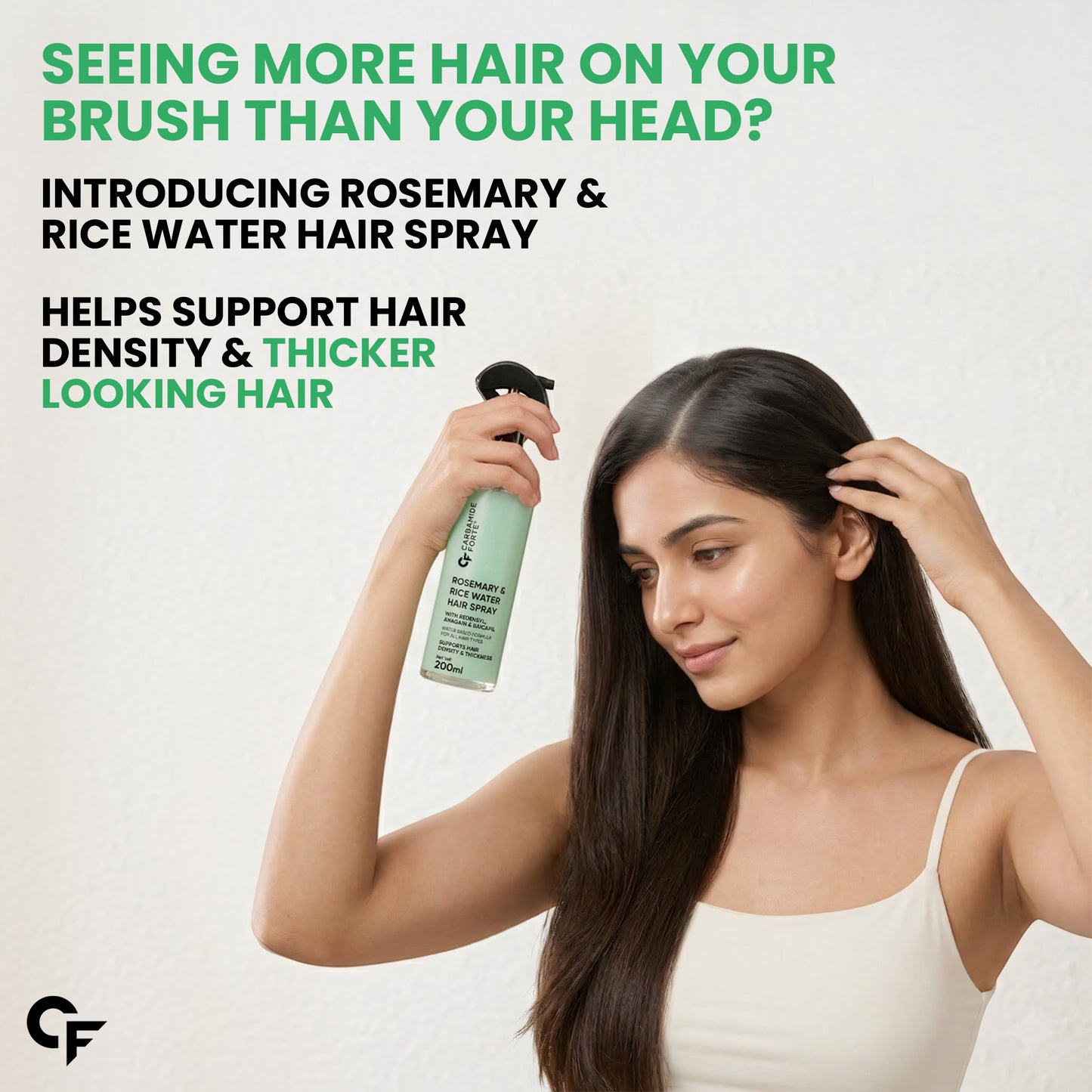 Rosemary Hair Spray with Rice Water & Advanced Actives – 200 ml