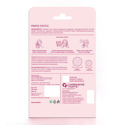 Hydrocolloid Pimple Patches with Salicylic Acid & Cica | 72 Patches