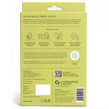 Microneedle Pimple Patches with Salicylic Acid - 9N Patches