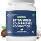 Carbamide Forte 100% Pure Extra Virgin Cold Pressed Coconut Oil for Skin, Hair Growth & Cooking – 500ml