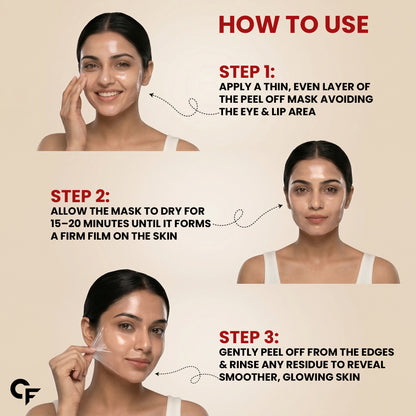 Collagen Peel Off Mask for Glass Skin with Hyaluronic Acid & Niacinamide - 100ml