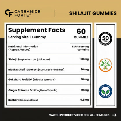 Shilajit Gummies for Men | 60 Gummies
