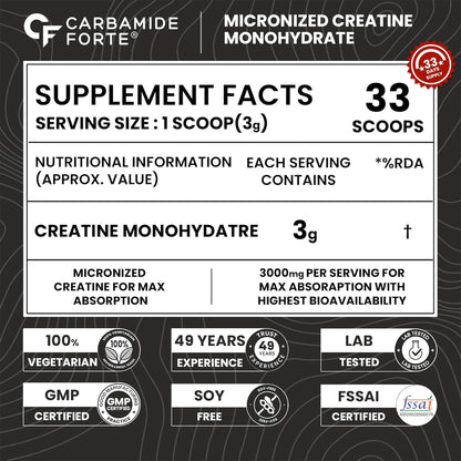 Micronized Creatine Monohydrate – 100 g for Strength, Power & Lean Muscle Support