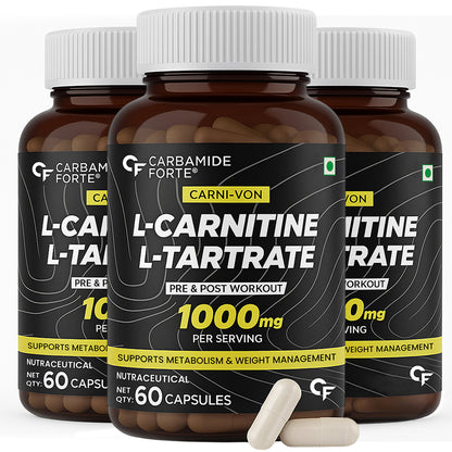 L Carnitine Supplement 1000mg – Boost Energy & Fat Metabolism