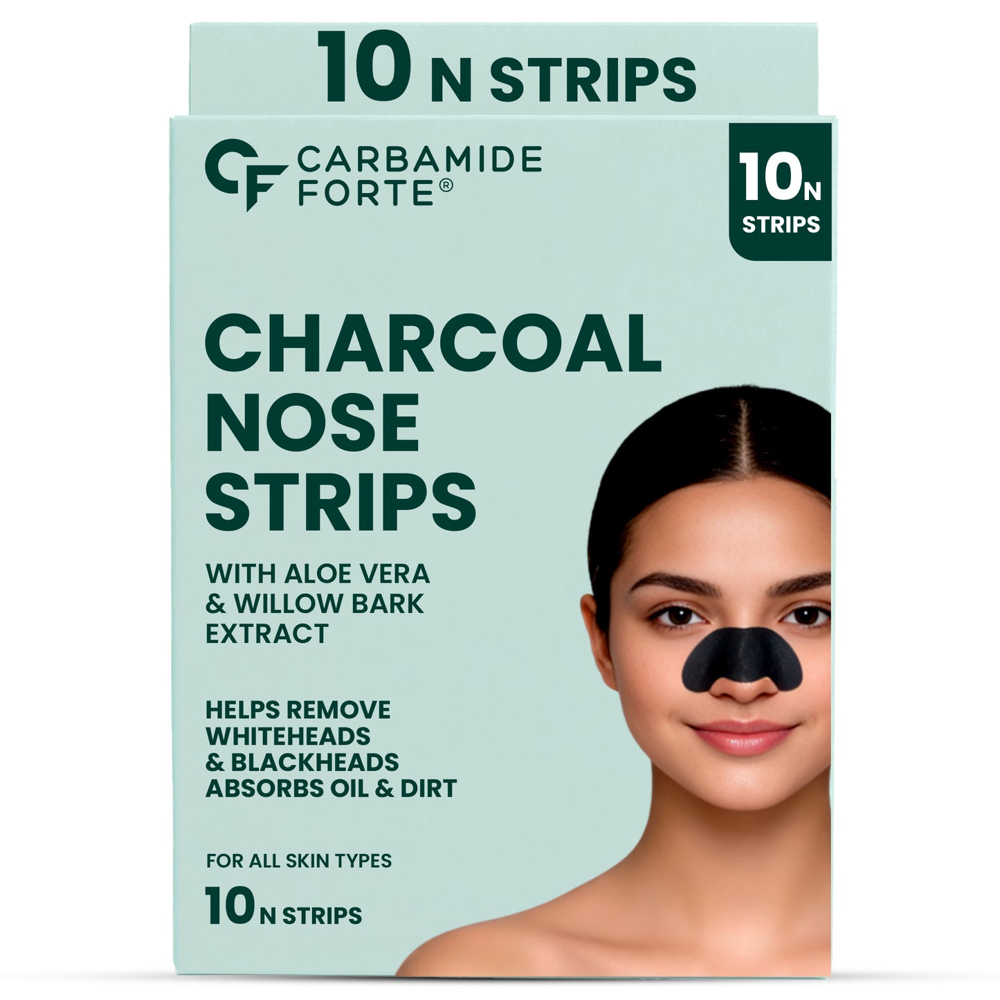 Charcoal Nose Strips for Blackhead Removal - 10 N Strips