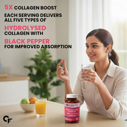 Multi Collagen Tablets with 5 Types of Collagen
