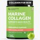 Carbamide Forte Marine Collagen Powder Supplement - for Skin Fish Collagen Powder for Women & Men - 200g Powder - Green Apple Flavour