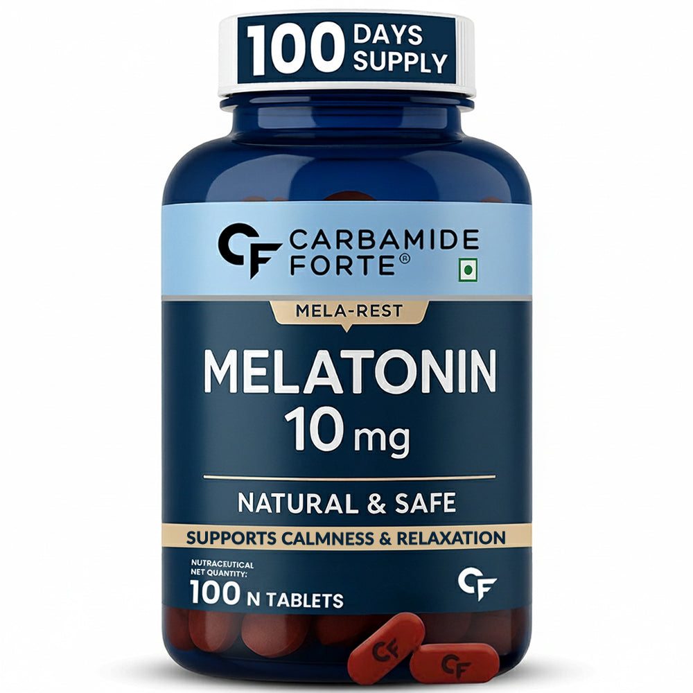 Melatonin 10 mg Tablets – 100 Veg Tablets – Carbamide Forte