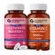 Carbamide Forte Japanese Reduced L Glutathione Tablets with Vitamin C from Amla Extract, Collagen, Lycopene Combo Pack for Skin Health (1000mg) - 30 Veg Tablets Each