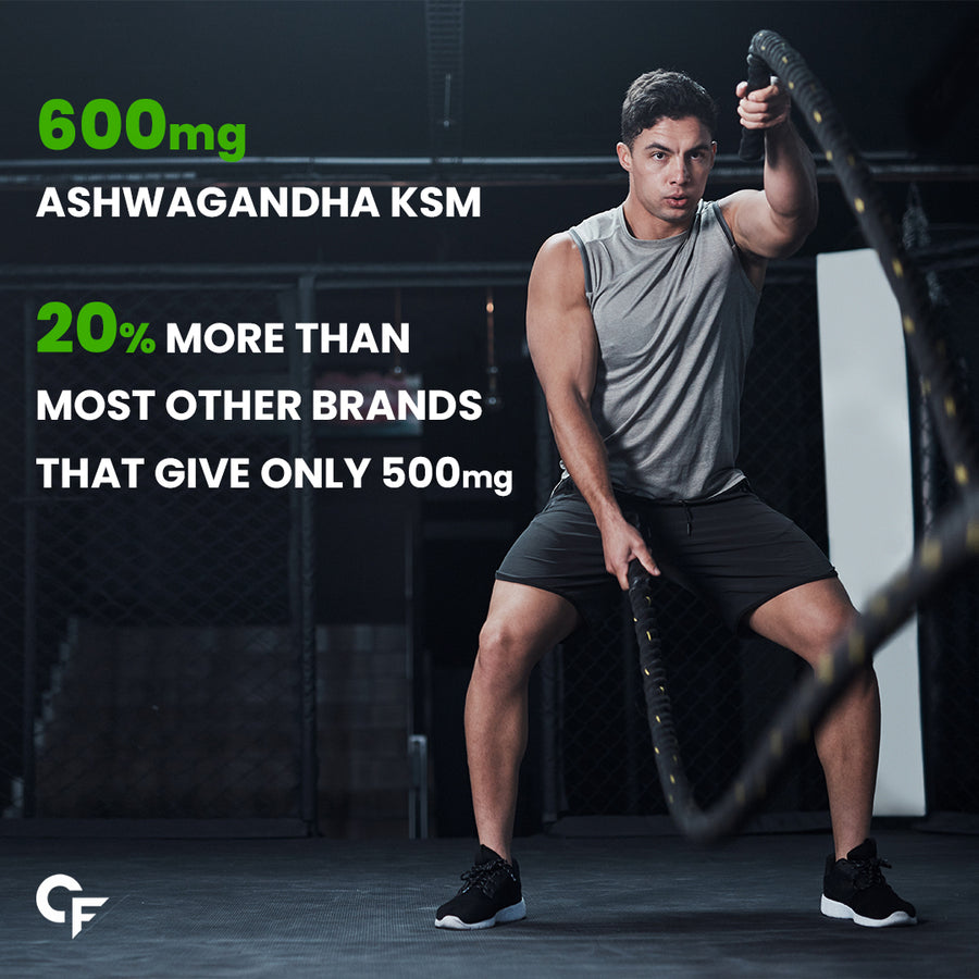 Carbamide Forte Ashwagandha KSM66-1500 mg I Ashwagandha Supplements KSM 66 Support Stress Management & Muscle Recovery I ashvagandha tablets for Men & Women - 60 Tablets