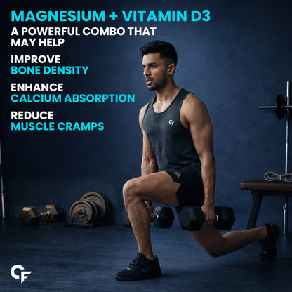 Magnesium Glycinate 2000mg Tablets with Vitamin D3 & B12 – 90 Veg Tablets - Carbamide Forte