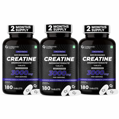 Creatine Monohydrate Tablets 3000mg – 180 Tablets