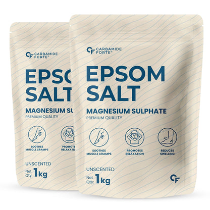 100% Pure Epsom Salt | Muscle Relief, Foot Soak & Relaxing Bath Salt - 1KG