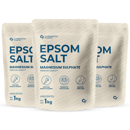 100% Pure Epsom Salt | Muscle Relief, Foot Soak & Relaxing Bath Salt - 1KG