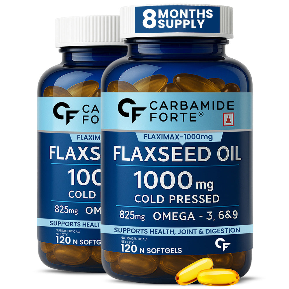 Cold Pressed Flaxseed Oil 1000 mg | 120 Softgels