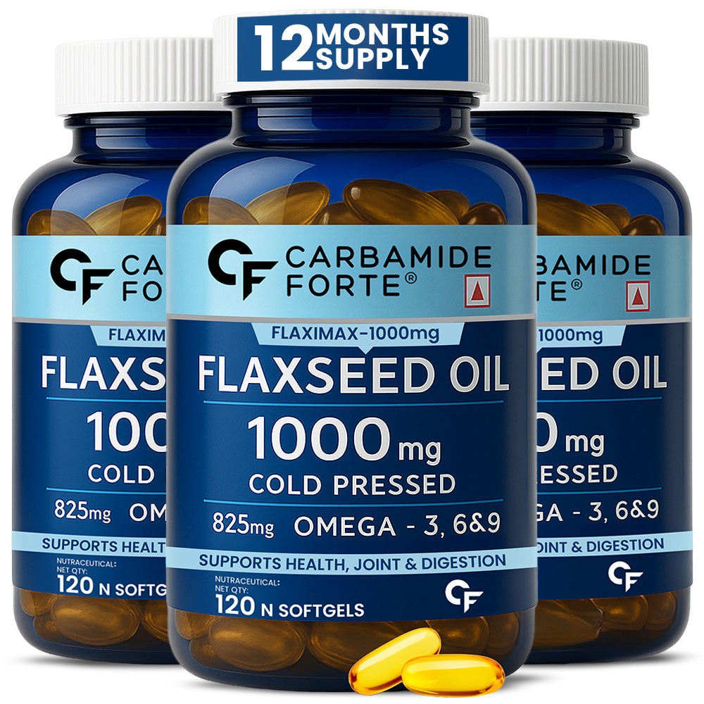 Cold Pressed Flaxseed Oil 1000 mg | 120 Softgels