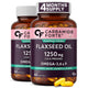 Cold‑Pressed Flaxseed Oil | Omega 3‑6‑9 | 1250mg | 60 Softgels