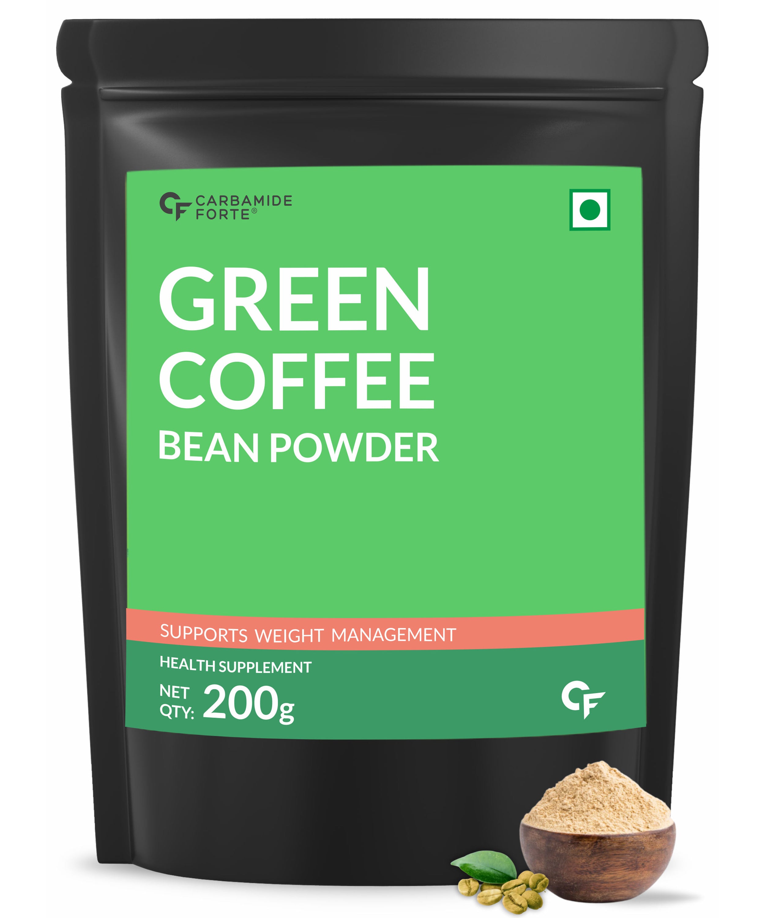 Carbamide Forte Green Coffee Beans Powder for Weight