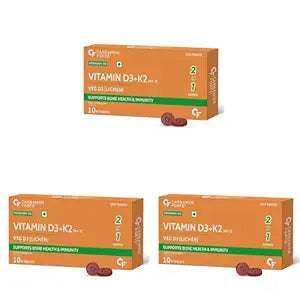 Vitamin D3 + K2 MK7 for Bone & Heart Health Support | 10 Tablets