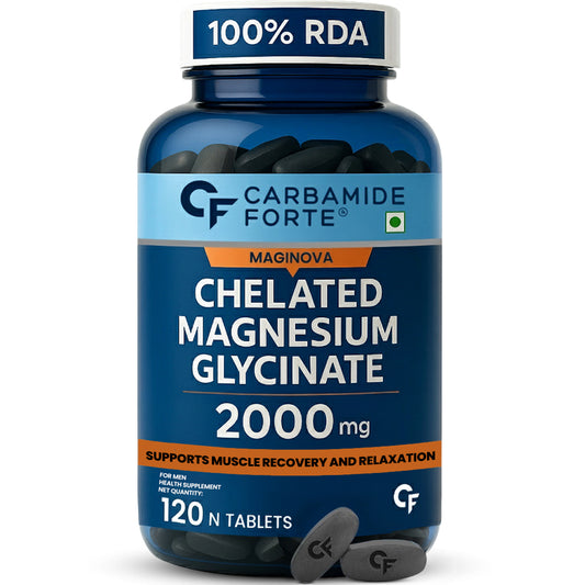 Chelated Magnesium Glycinate 2000 mg | Muscle Recovery & Sleep Support | 120 Tablets
