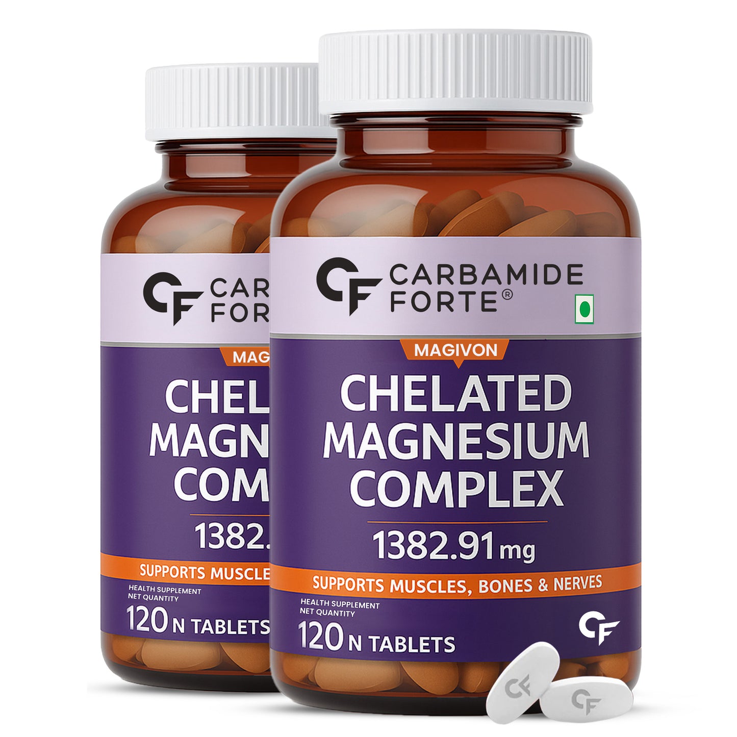Chelated Magnesium (Citrate/Oxide) 1382 mg | 120 Tablets