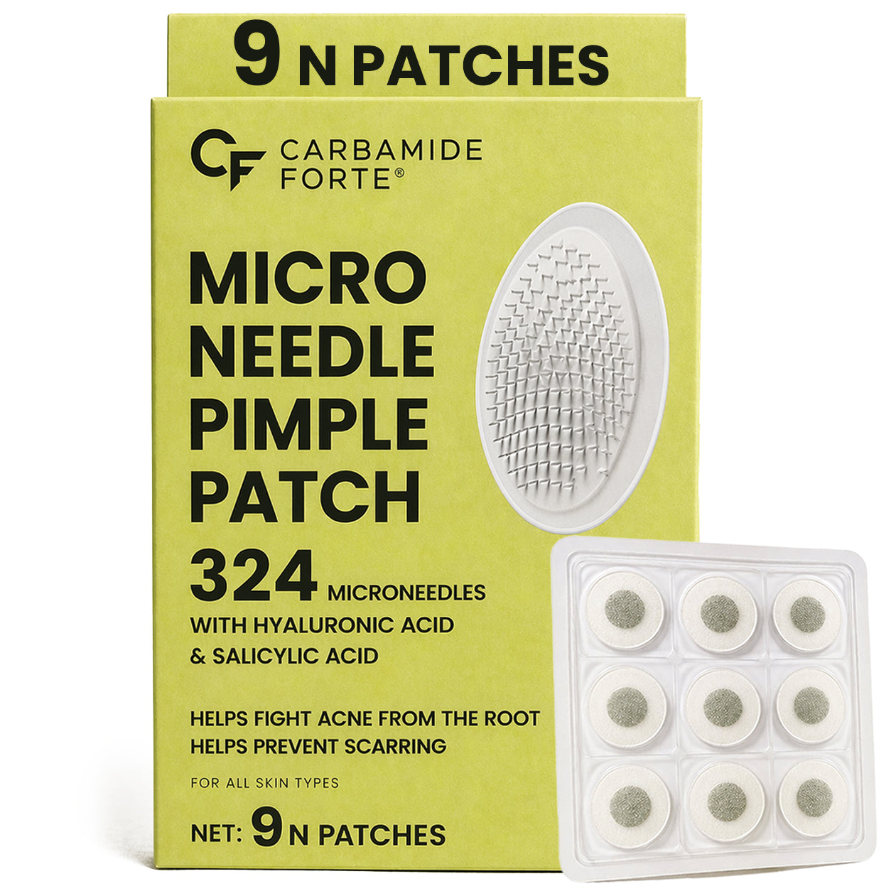 Microneedle Pimple Patches with Salicylic Acid - 9N Patches