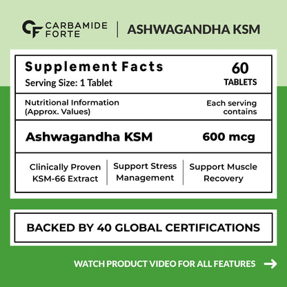 Ashwagandha – KSM66 600 mg (60 Tablets)
