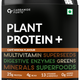 Carbamide Forte Vegan Protein Powder - Plant Based Protein Powder with Multivitamin, Minerals, Superfoods, Pea Protein, Digestive Enzymes | Plant Protein Powder Cafe Mocha Flavour - 1Kg