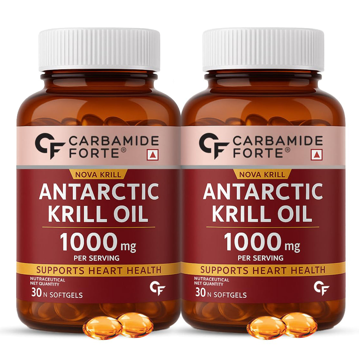 Antarctic Krill Oil 1000 mg – Omega-3 with Phospholipids & Astaxanthin for Heart, Brain & Joint Support