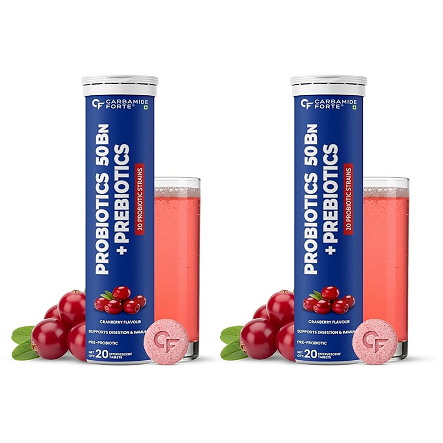 Probiotics with Prebiotic | Effervescent Tablets | 20 Tablets