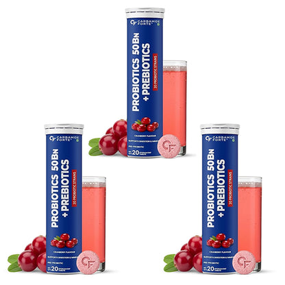 Probiotics with Prebiotic | Effervescent Tablets | 20 Tablets