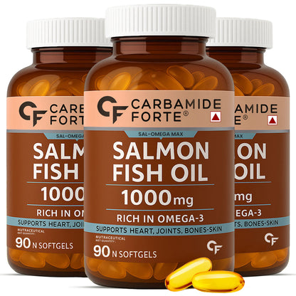 Omega 3 Fish Oil 1000 mg – Extra Virgin Salmon Oil for Daily Wellness