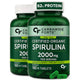100% Organic Spirulina Tablets | 2000 mg Per Serving | 180 Veg Tablets
