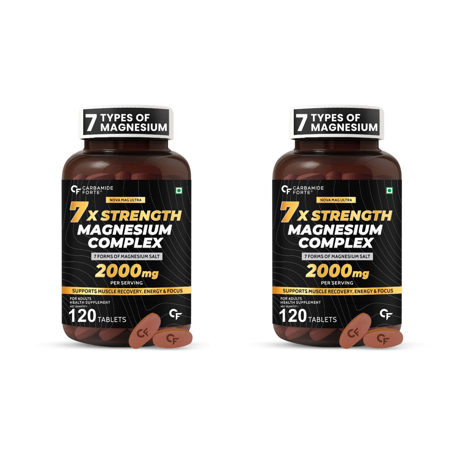 7X Strength Magnesium Supplement – 120 Tablets