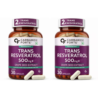 Resveratrol 500mg with Grape Seed Extract – Antioxidant Support Supplement