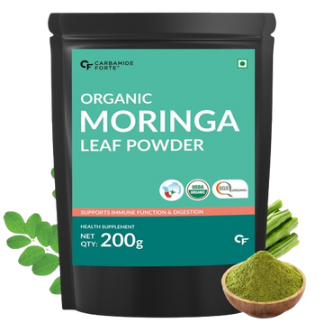 CF 100% Organic Moringa Powder - Moringa Oleifera - USDA Certified Organic Moringa for Immunity, Digestion & Energy - 200g Veg Powder