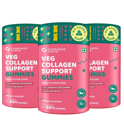 Veg Collagen Support Gummies – For Skin Glow & Hair Strength