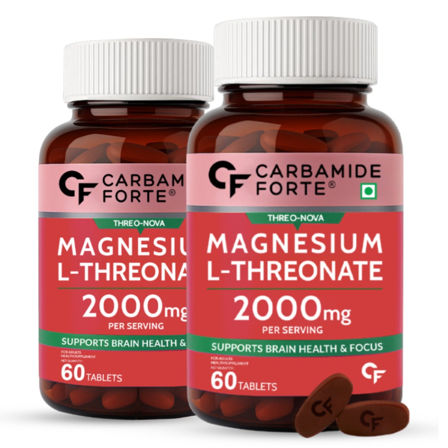 Magnesium L-Threonate Supplement – 2000 mg 60 Tablets
