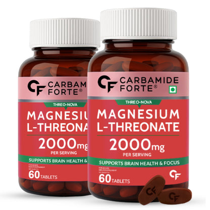 Magnesium L-Threonate Supplement – 2000 mg 60 Tablets