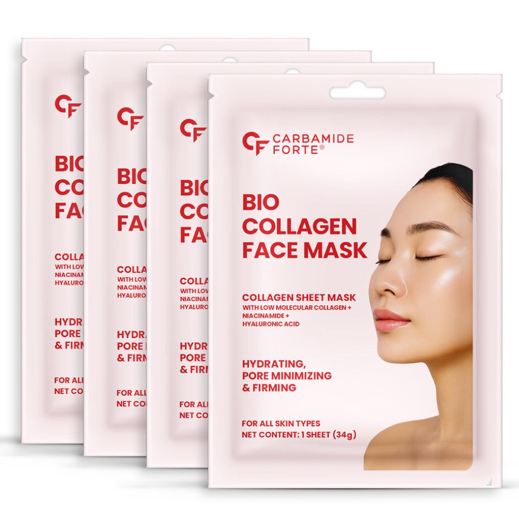 Bio Collagen Hydrogel Face Mask – Korean Glass Skin Overnight Treatment (Pack of 4)