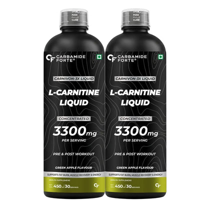 L-Carnitine Liquid – 3300 mg Per Serving with Added Vitamins