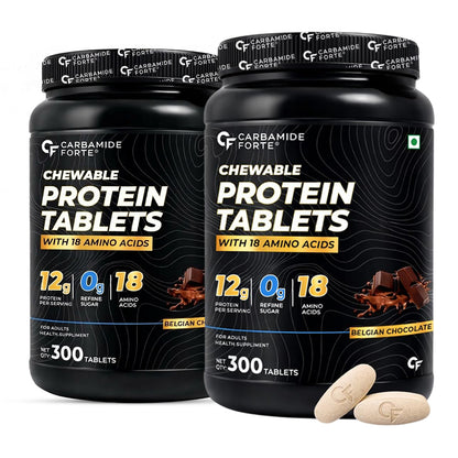 Protein Chewable Tablets with Whey Isolate – 12g Protein & 18 Amino Acids