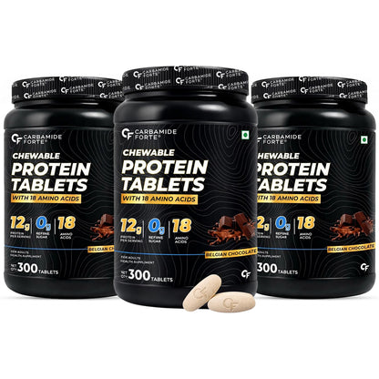 Protein Chewable Tablets with Whey Isolate – 12g Protein & 18 Amino Acids