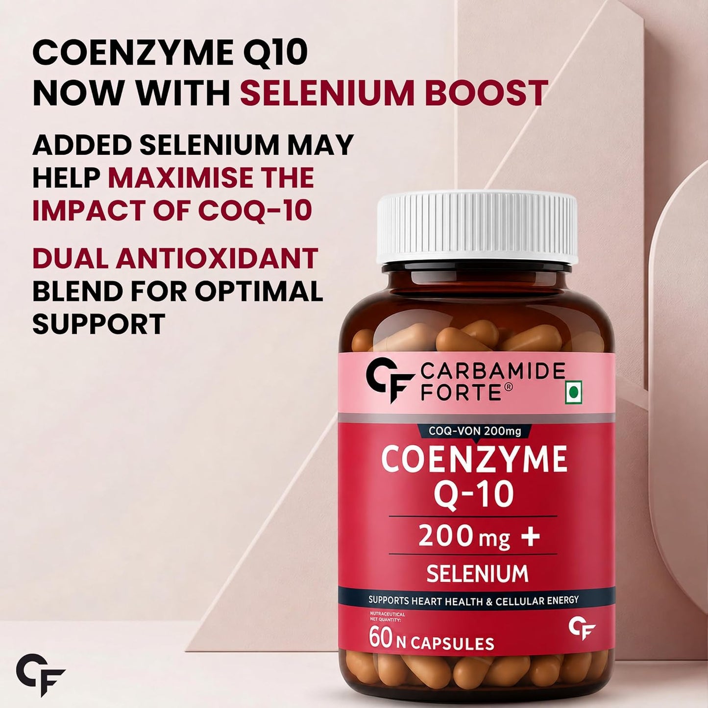 Coenzyme Q10 (CoQ10) 200 mg with Selenium 5 mg | 60 Capsules