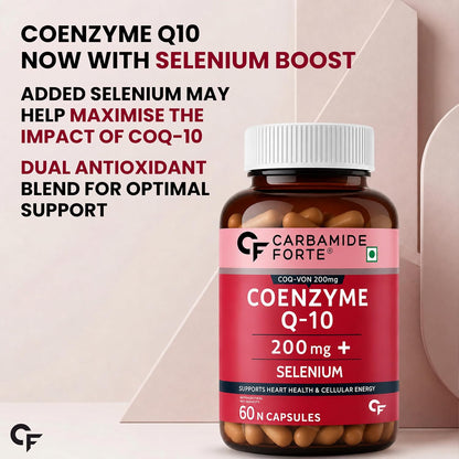 Coenzyme Q10 (CoQ10) 200 mg with Selenium 5 mg | 60 Capsules