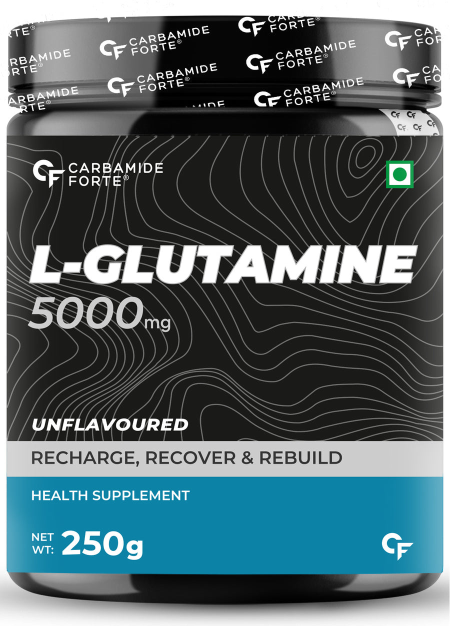 Carbamide Forte L Glutamine Powder | Glutamine Supplement for Men | Unflavoured - 250 Grams
