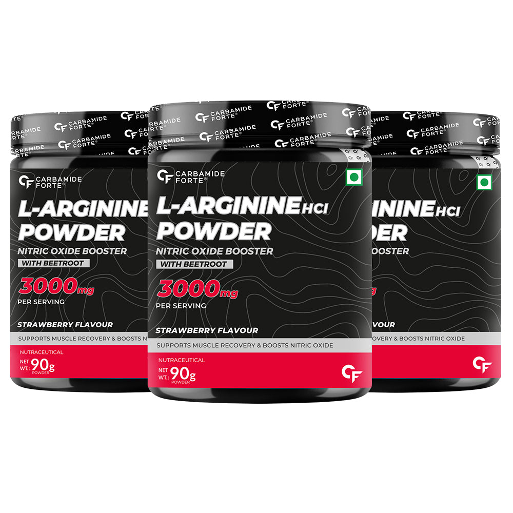 L‑Arginine Powder 3000 mg with Beetroot | Strawberry | 90g