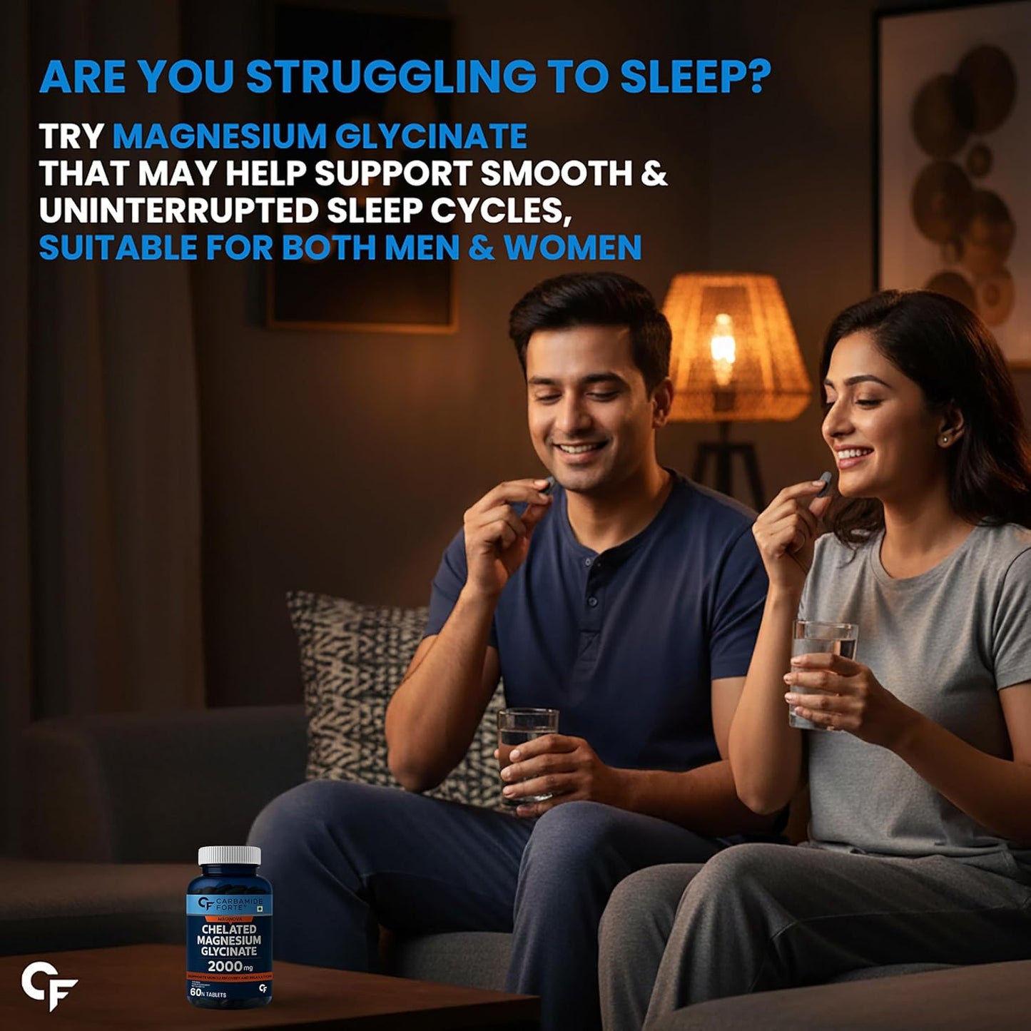 Chelated Magnesium Glycinate 2000 mg | Muscle Recovery & Sleep Support
