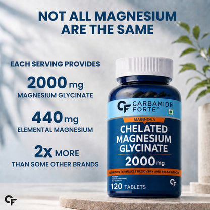 Chelated Magnesium Glycinate 2000 mg - 120 Tablets